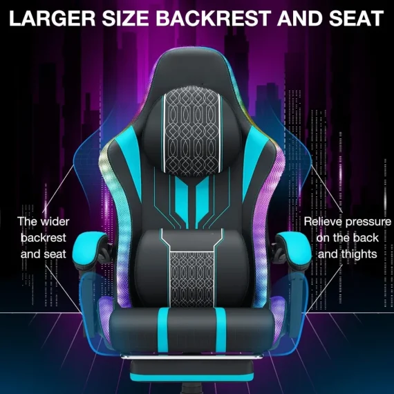 Ergonomic Gaming Chair with Speakers and Massage Recliner 3 | PricZone