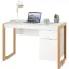 White Wooden Desk with Drawer & Cabinet