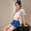 Sexy Stewardess Costume with Skirt