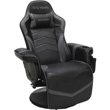 RESPAWN RSP-900 Reclining Racing Gaming Chair Gray Leather 1