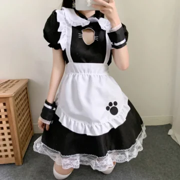 Fantasy French Maid Cosplay Dress Plus Size 2