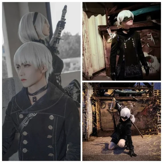 Nier Automata 9S Yorha 2B Cosplay Plus Size Costume 6 | PricZone