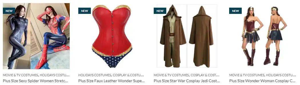 Plus Size SuperHero Cosutmes | PricZone