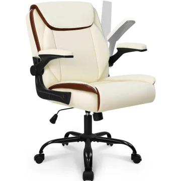 Adjustable Ergonomic Office Chair - Mid Back PU Leather 1