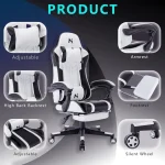 Ergonomic Gaming Chair with Lumbar Support and Headrest 4 | PricZone