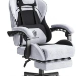 Ergonomic Dowinx Fabric Gaming Chair with Footrest 1 | PricZone