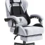 Ergonomic Dowinx Fabric Gaming Chair with Footrest