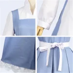 Belle Blue Maid Dress Cosplay Costume 5 | PricZone