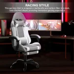 Big and Tall Gaming Chair with Footrest Ergonomic Comfort 2 | PricZone