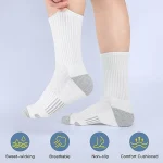 Mid Length Socks Black White Gray 30 Pairs 3 | PricZone