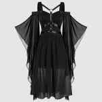 Plus Size Medieval Witch Dress for Women Gothic Halloween 1 | PricZone