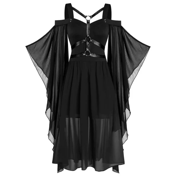 Plus Size Medieval Witch Dress for Women Gothic Halloween 3 | PricZone