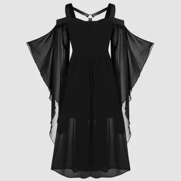 Plus Size Medieval Witch Dress for Women Gothic Halloween 2