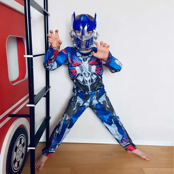 Optimus Prime Kids Superhero Muscle Costume Mask 4 | PricZone