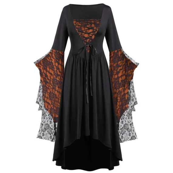 Plus Size Vintage Gothic Witch Dress for Women 4 | PricZone