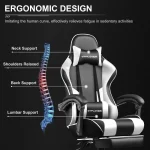 GTPLAYER Gaming Chair with Footrest and Lumbar Support 3 | PricZone