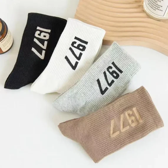 Hip Hop Alphabet Skateboard Socks 4 Pairs 6 | PricZone