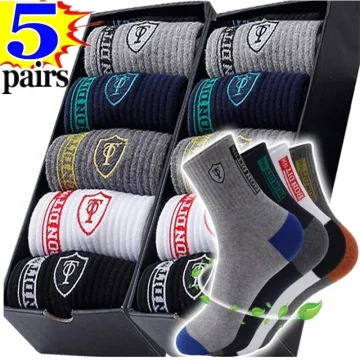 Bamboo Fiber Sports Socks 5 Pairs 1 | PricZone