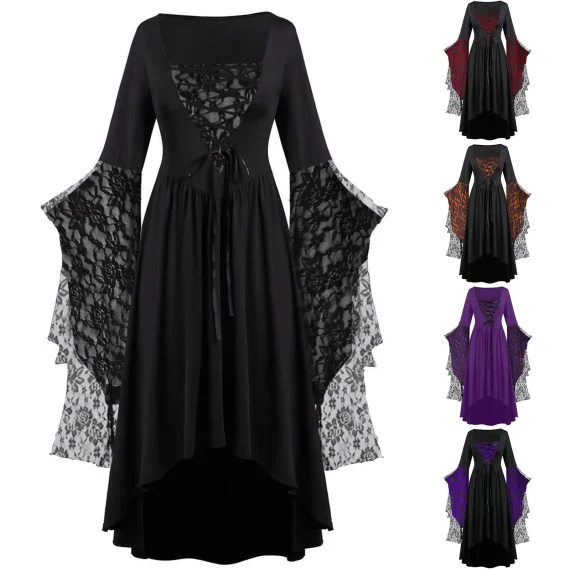 Plus Size Vintage Gothic Witch Dress for Women 1 | PricZone