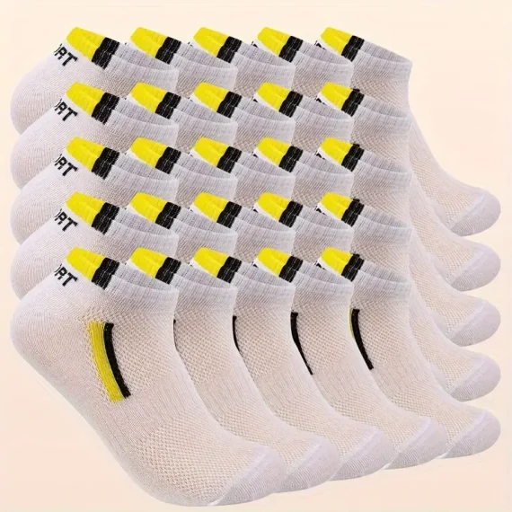 Breathable Boat Socks 25 Pairs Moisture Wicking 3 | PricZone