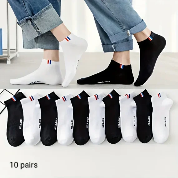 Simple Solid Liner Anklet Socks 510 Pairs 5 | PricZone