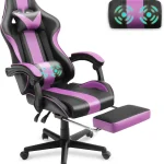 Ergonomic Blue Gaming Chair with Footrest 6 | PricZone