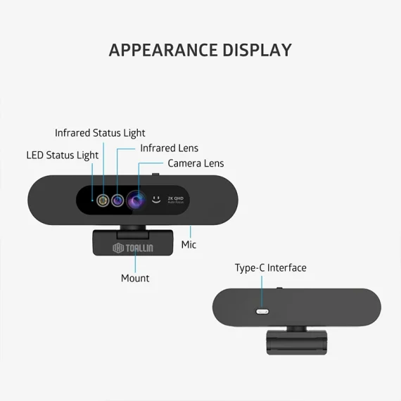 Windows Hello 2K Webcam with IR Facial Recognition 6 | PricZone