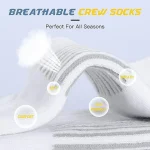 Mid Length Socks Black White Gray 30 Pairs 5 | PricZone