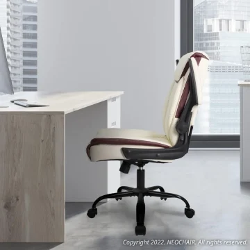 Adjustable Ergonomic Office Chair - Mid Back PU Leather 2