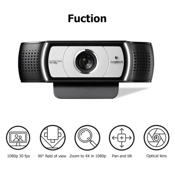 Logitech C930e HD 1080P Webcam with 4x Digital Zoom 2 | PricZone