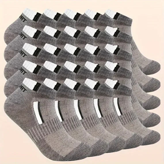 Breathable Boat Socks 25 Pairs Moisture Wicking 4 | PricZone