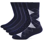 Mens Large Argyle Crew Socks 5 Pairs 1 | PricZone