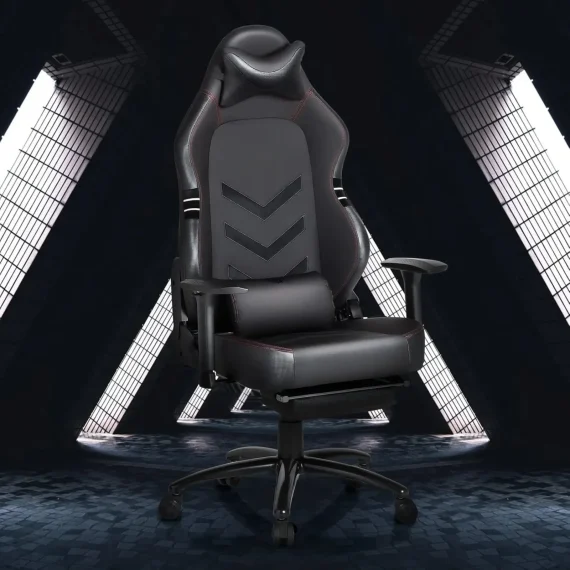 Big and Tall Gaming Chair with Footrest 350lbs 1 | PricZone