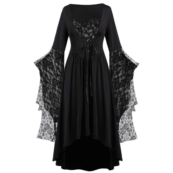 Plus Size Vintage Gothic Witch Dress for Women 5 | PricZone