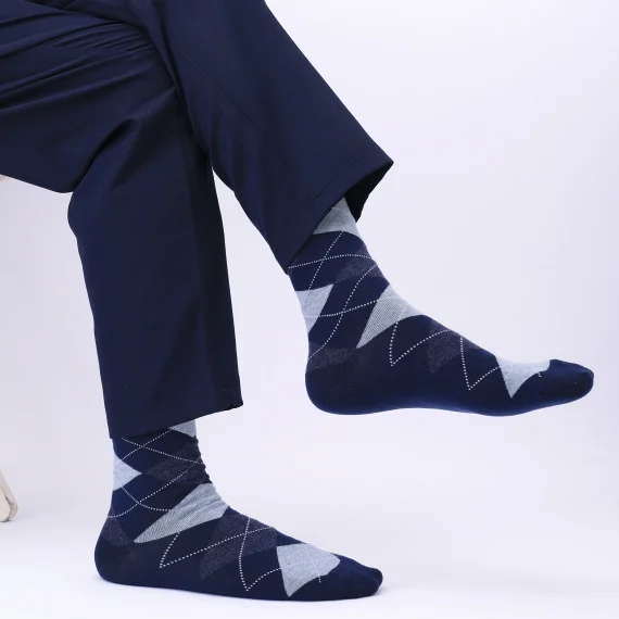 Mens Large Argyle Crew Socks 5 Pairs 2 | PricZone