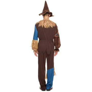 Mens Patchwork Scarecrow Costume Plus Size 2