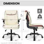 Adjustable Ergonomic Office Chair Mid Back PU Leather 6 | PricZone