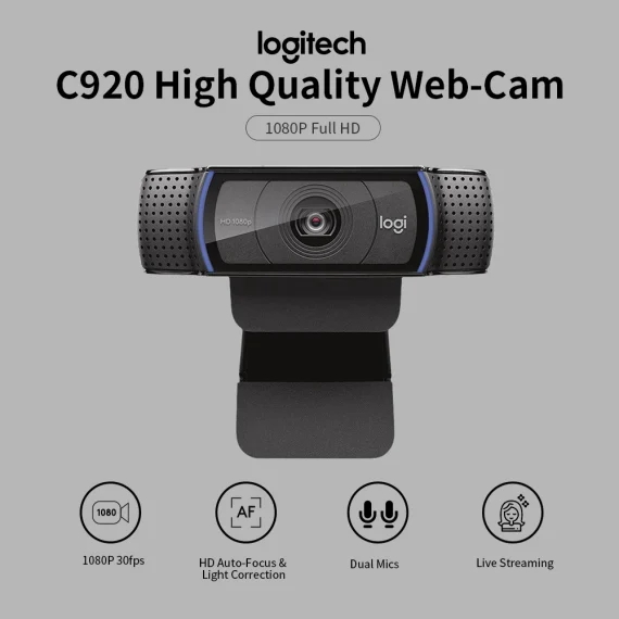 Logitech C920 Pro HD 1080P Webcam with Auto Focus 2 | PricZone