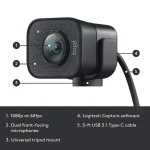 Logitech StreamCam Full HD 1080P 60fps Webcam 5 | PricZone