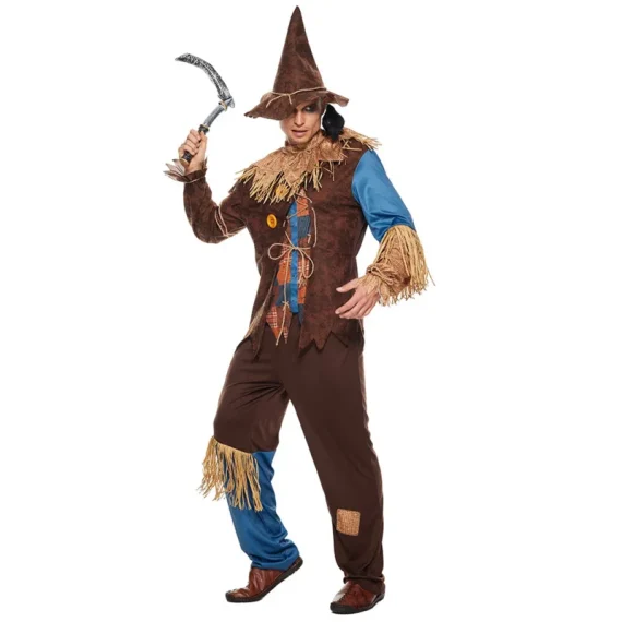 Mens Patchwork Scarecrow Costume Plus Size 3 | PricZone