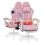 Pink Gaming Chair with Bluetooth RGB and Footrest