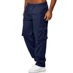 Baggy Cargo Pants with Solid Color Pockets 2 | PricZone