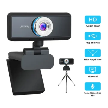 1080P Full HD USB Webcam with Mic for Video Calls 1 | PricZone