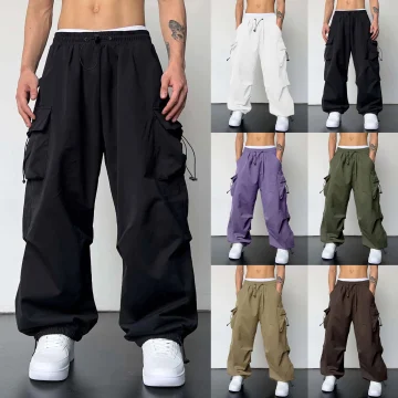 Harajuku Oversized Cargo Pants Men Streetwear 2