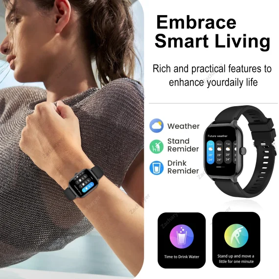 Smart Watch Full Touch Screen with Call Message Alerts 4 | PricZone