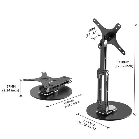 UPERFECT Freestanding VESA Monitor Stand Arm 13 185 Inch Adjustable 3 | PricZone