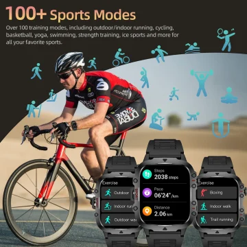 Large Touch Screen Smart Watch with Sports Modes 2