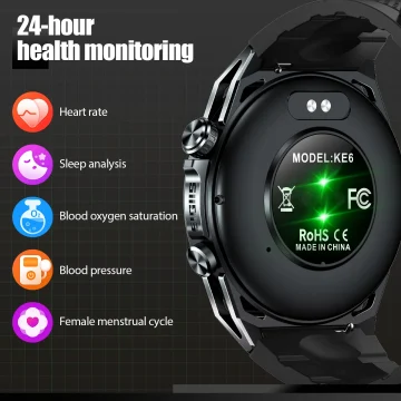 Smart Watch Ke6 143 Amoled Display 2