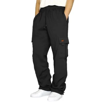 Loose Cargo Pants with Drawstring Waist 1