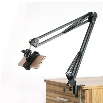 Adjustable Webcam Stand with Desk Clamp Mount 2